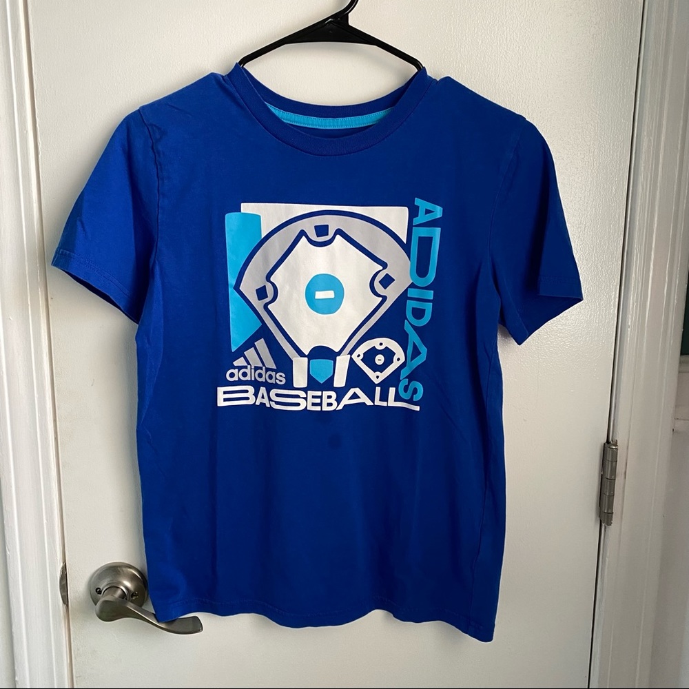 Adidas Boys Baseball Tee Size M